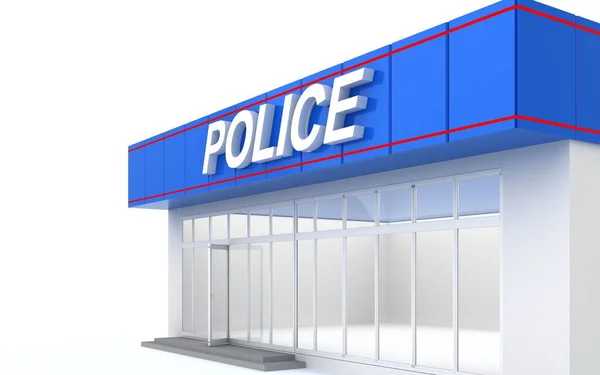3D illustration of a police office — Stock Photo, Image
