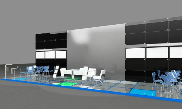 3d illustration of an Exhibition stand — Stock Photo, Image