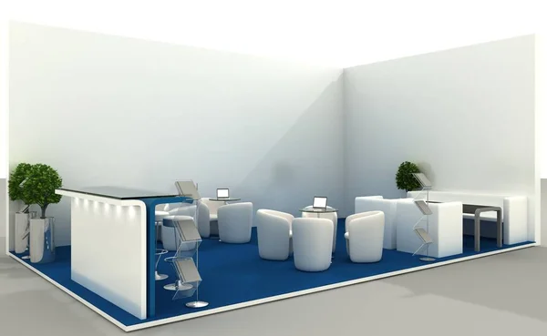 3d illustration of an Exhibition stand — Stock Photo, Image