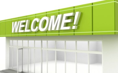 Bir büfenin 3 boyutlu illüstrasyonuName