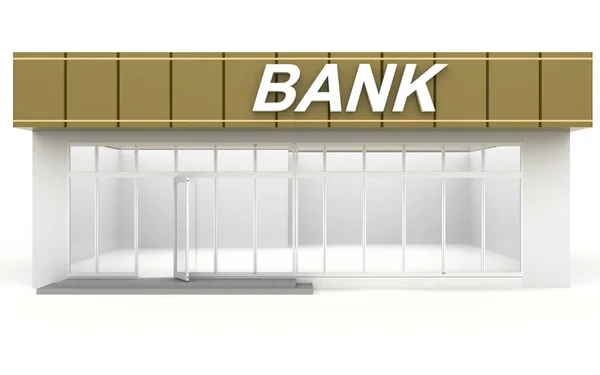 Ilustración 3D de una oficina bancaria —  Fotos de Stock