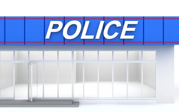 3D ilustrace policejního úřadu — Stock fotografie
