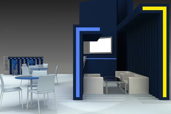 3d illustration of an Exhibition stand — Stock Photo, Image