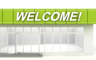 Bir büfenin 3 boyutlu illüstrasyonuName