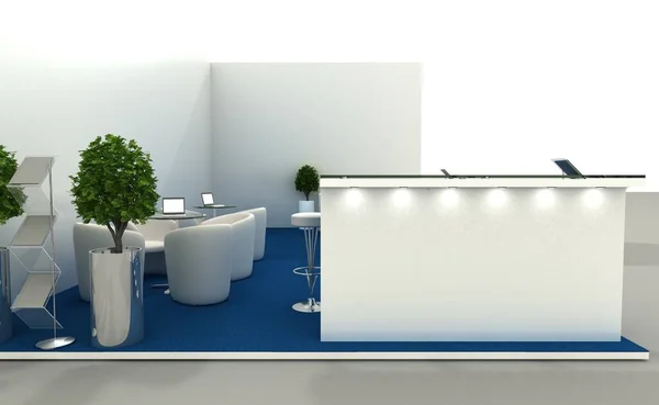 3d illustration of an Exhibition stand — Stock Photo, Image