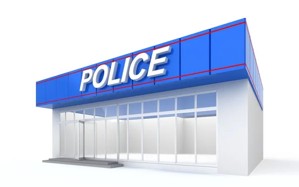 3D illustration of a police office — Stock Photo, Image