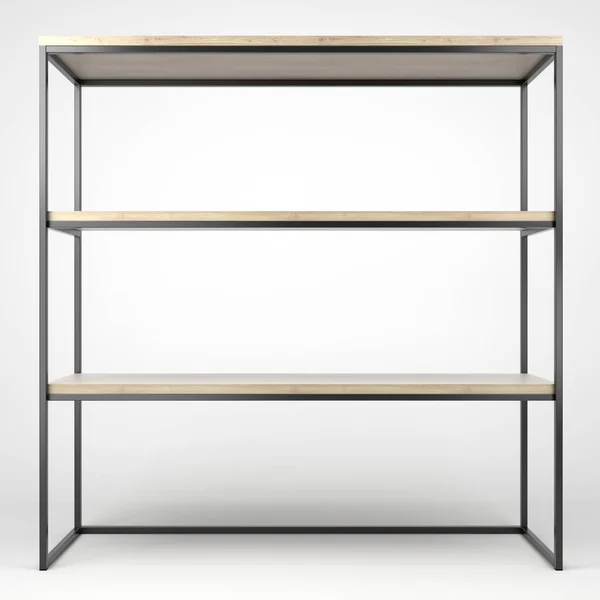 Illustration 3D d'un rack moderne de style loft — Photo