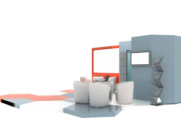 3d illustration of an Exhibition stand — Stock Photo, Image