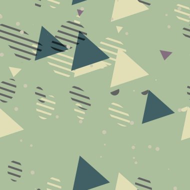 Soyut Şekiller Kusursuz Desen - Tekstil, ambalaj kağıdı, moda için tekrarlanan süs.