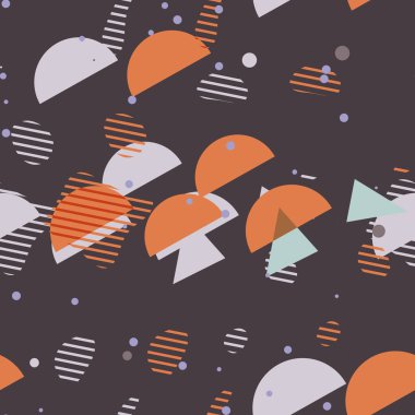 Soyut Şekiller Kusursuz Desen - Tekstil, ambalaj kağıdı, moda için tekrarlanan süs.