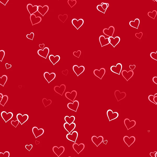 Seamless Hearts sprayed on background - Happy Valentine Day Decoration Seamless Pattern — Stock Photo, Image