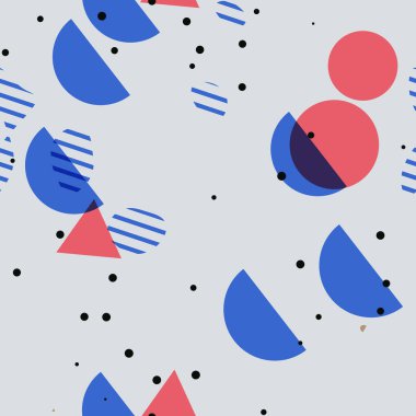 Soyut Şekiller Kusursuz Desen - Tekstil, ambalaj kağıdı, moda için tekrarlanan süs.