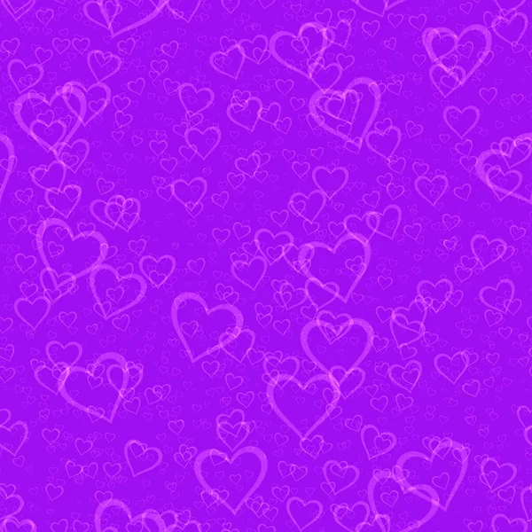 Coeurs sans couture pulvérisés sur le fond - Happy Valentine Day Decoration Seamless Pattern — Photo