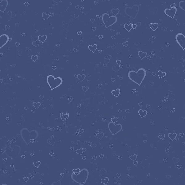 背景にスプレーされたシームレスなハート- Happy Valentine Dayデコレーションシームレスパターン — ストック写真