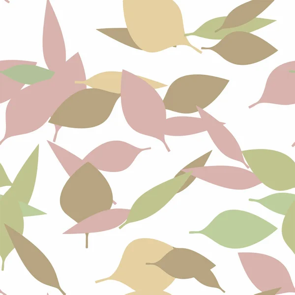 Herfst bladeren naadloze vector patroon - Herhalen ornament voor textiel, papier, mode, enz.. — Stockvector