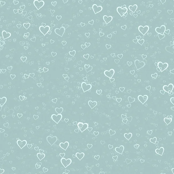 背景にハートスプレー Happy Valentine Dayデコレーションイラスト シームレスなパターン — ストック写真
