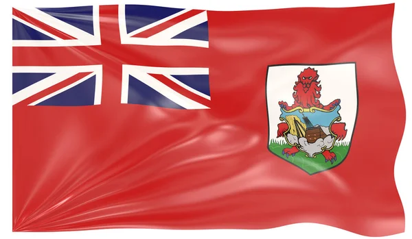 Illustration Waving Flag Bermuda — Stock Photo, Image