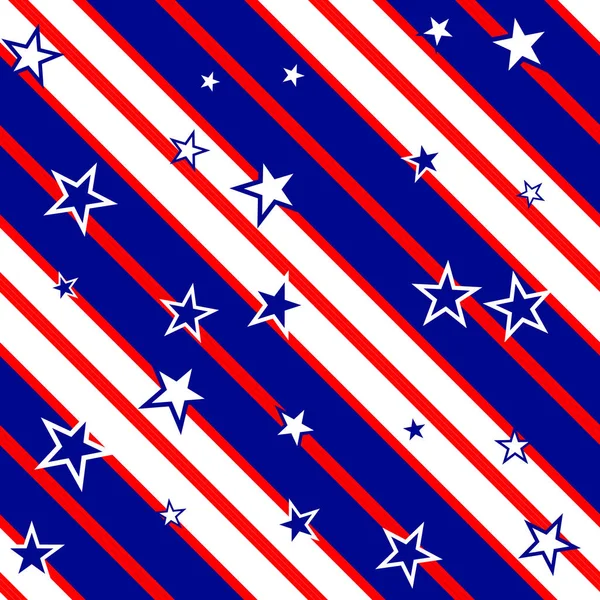 United States Stars Stripes Verkiezingsachtergrond Naadloos Patroon — Stockfoto