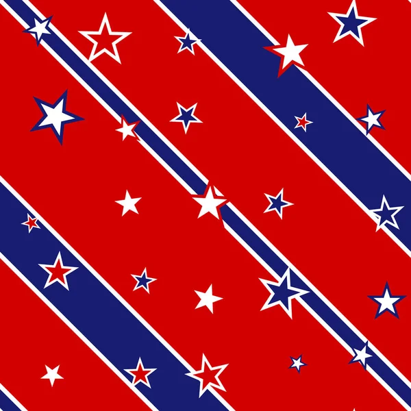 Usa Stars Stripes Wahlhintergrund Nahtloses Muster — Stockfoto