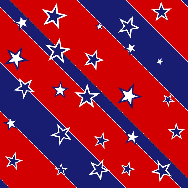 United States Stars Stripes Election Background Seamless Pattern — Stock Photo, Image