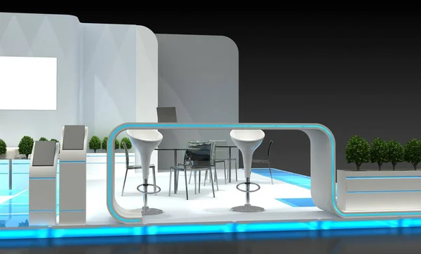 Illustrazione Uno Stand Fieristico — Foto Stock