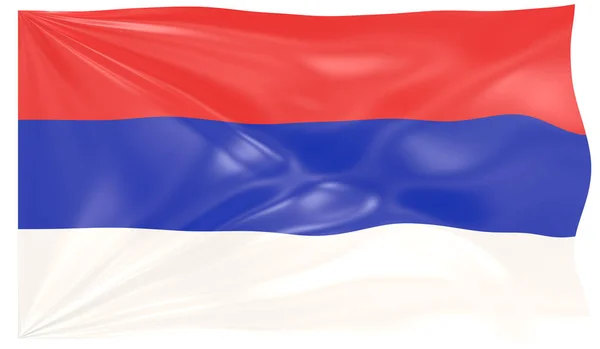 Weergave Van Een Golvende Vlag Van Republika Srpska — Stockfoto