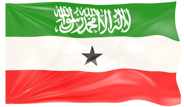 Vykreslení Vlající Vlajky Somalilandu — Stock fotografie