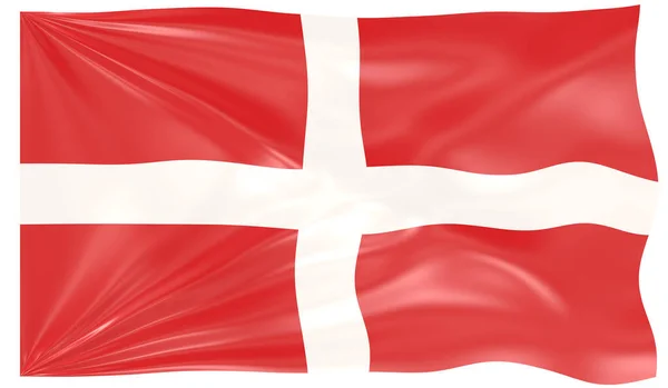 Darstellung Einer Wehenden Flagge Des Souveränen Malteserordens — Stockfoto