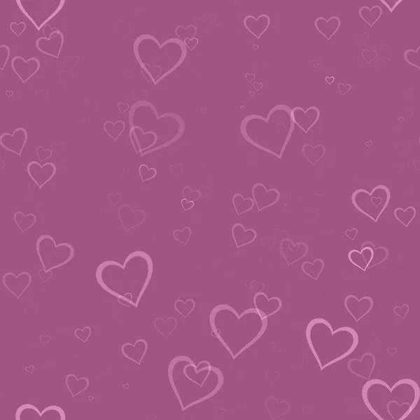 Hearts Sprayed Background Happy Valentine Day Decoration Illustration Seamless Pattern — Stock Photo, Image