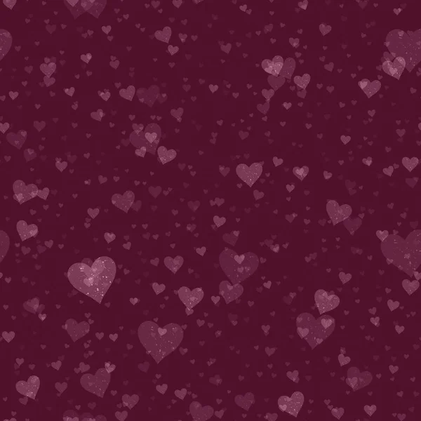 Srdce Postříkal Pozadí Happy Valentýna Dekorace Ilustrace Bezešvé Vzor — Stock fotografie