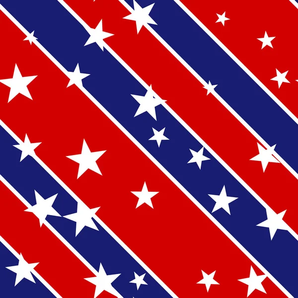 United States Stars Stripes Verkiezingsachtergrond Naadloos Patroon — Stockfoto