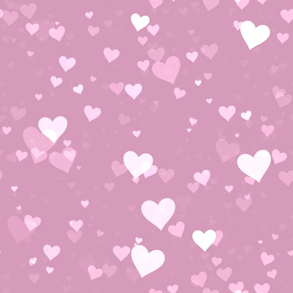 Coeurs Pulvérisés Sur Fond Happy Valentine Day Décoration Illustration Modèle — Photo