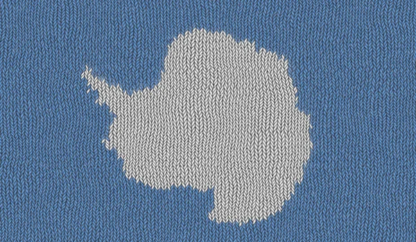 Иллюстрация Вязаного Флага Антарктиды — стоковое фото