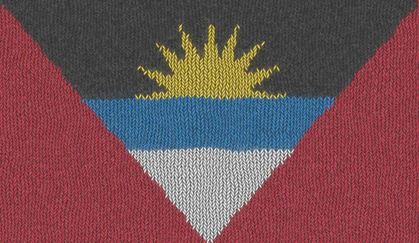 Illustrazione Una Bandiera Maglia Antigua Barbuda — Foto Stock
