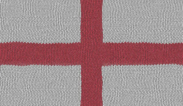 Illustration Stickad Flagga Från England — Stockfoto