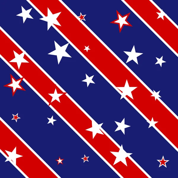 United States Stars Stripes Verkiezingsachtergrond Naadloos Patroon — Stockfoto