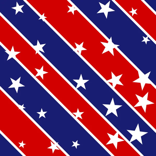 Ηνωμένες Πολιτείες Stars Stripes Εκλογικό Υπόβαθρο Seamless Pattern — Φωτογραφία Αρχείου