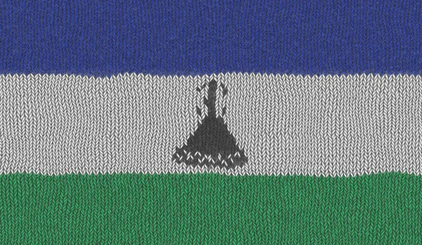 Ilustración Una Bandera Punto Lesotho — Foto de Stock