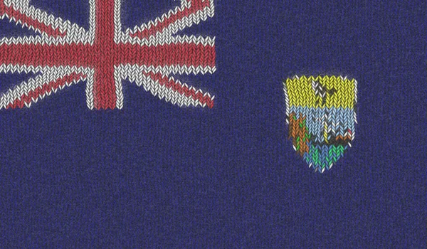 Illustration Knitted Flag Saint Helena — Stock Photo, Image