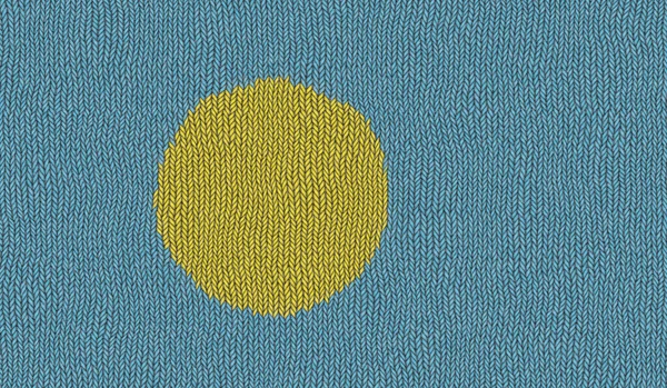 Ilustração Uma Bandeira Malha Palau — Fotografia de Stock