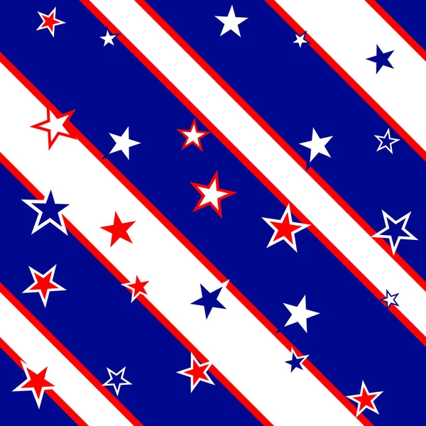 Ηνωμένες Πολιτείες Stars Stripes Εκλογικό Υπόβαθρο Seamless Pattern — Φωτογραφία Αρχείου