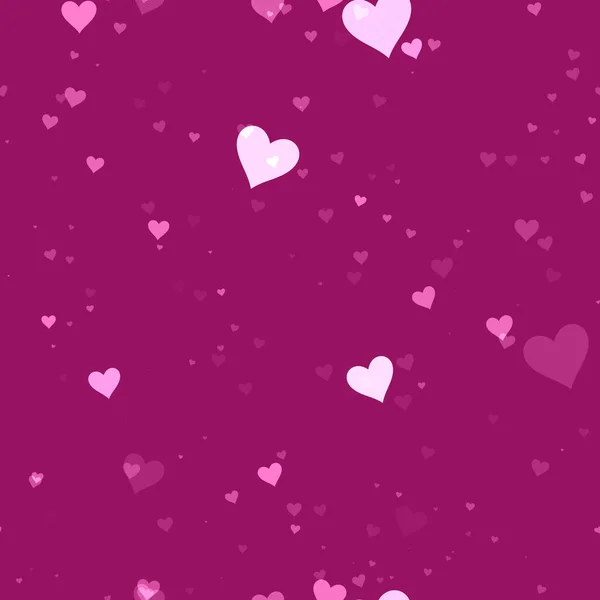 Naadloze harten bespoten op de achtergrond - Happy Valentine Day Decoratie Naadloos patroon — Stockfoto