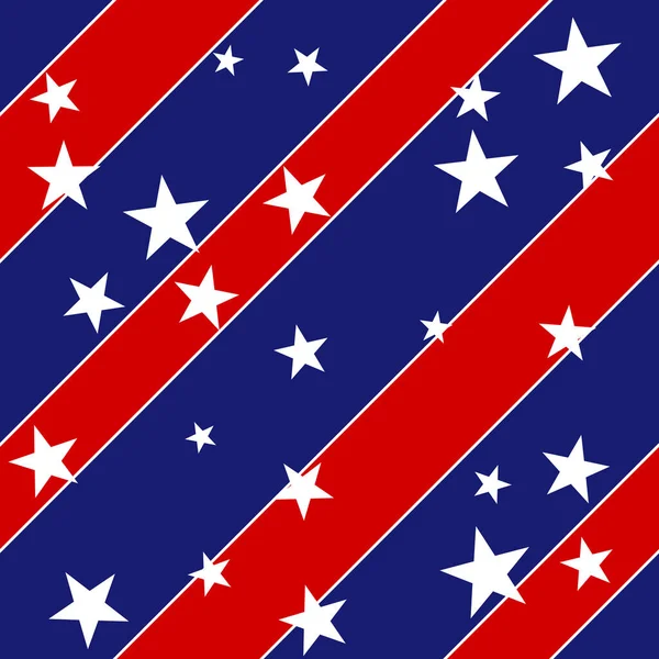 United States Stars and Stripes Verkiezing achtergrond illustratie - Naadloos patroon — Stockfoto