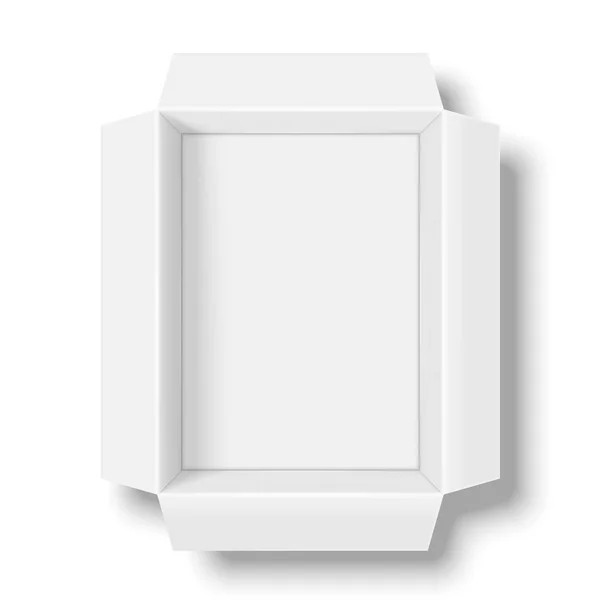 Boîte blanche ouverte — Image vectorielle