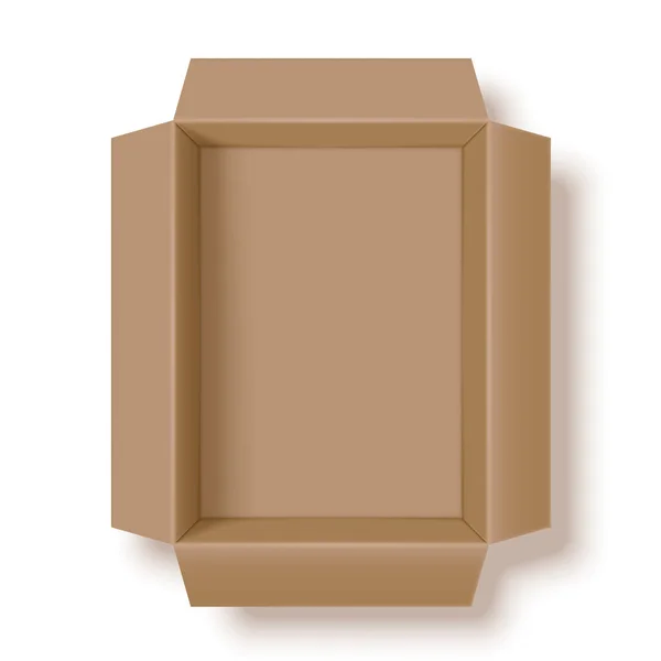 Caja de envío abierta — Vector de stock