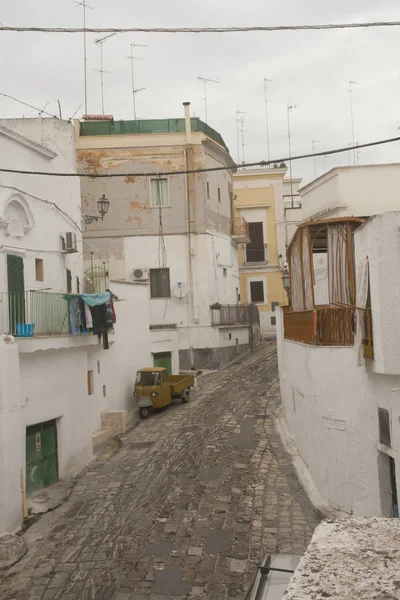 Typical Street South Italy Massafra Town Region Puglia — Stock Photo, Image