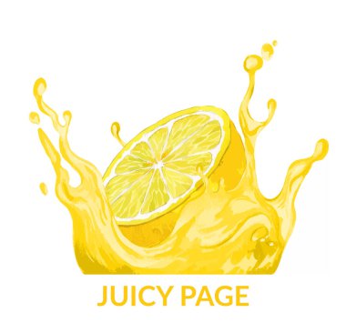 Limonun yarısı sarı suya düşüyor.