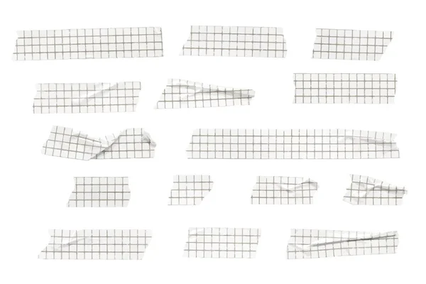 ベクトル和紙テープストライプセット、しわや折り畳み — ストックベクタ