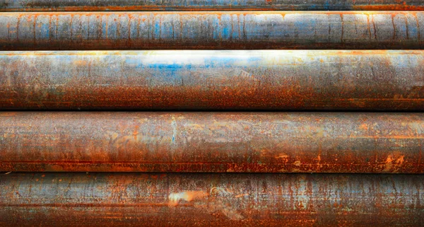 Fondo de tuberías oxidadas —  Fotos de Stock