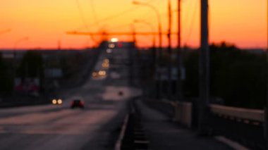 ufuk arabalar ile Köprü üzerinden bakmak